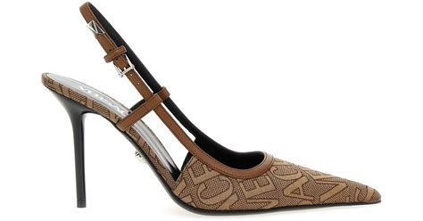 versace allover slingback pumps|WOMEN’S PUMPS AND SLINGBACKS .